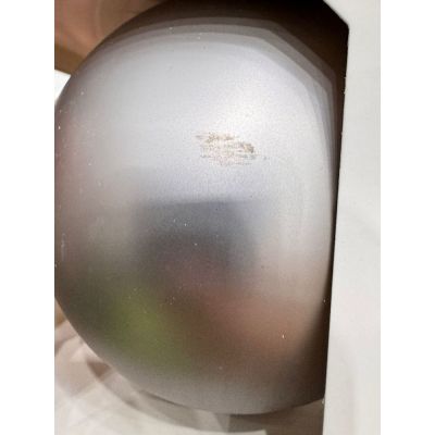 Оформительский шар Finery, 10 см, матовый серебристый-5