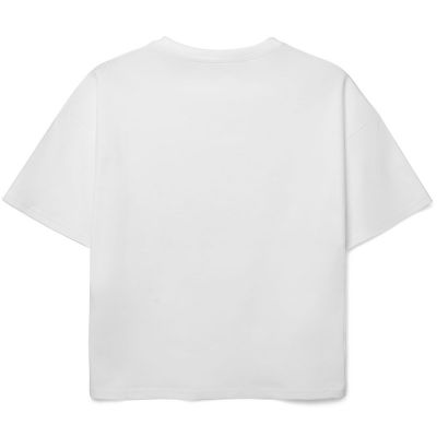 Футболка детская оверсайз Teezer, белая-1