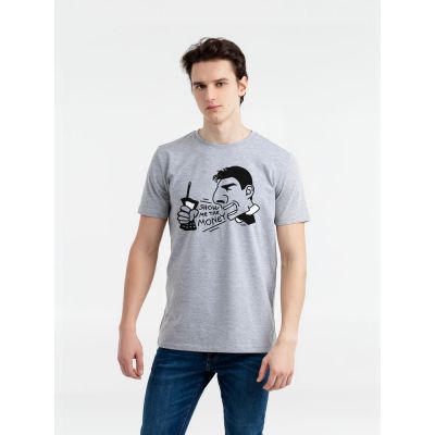Футболка Show Me The Money, серый меланж-0