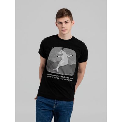 Футболка «Олень Тюлень», черная-0