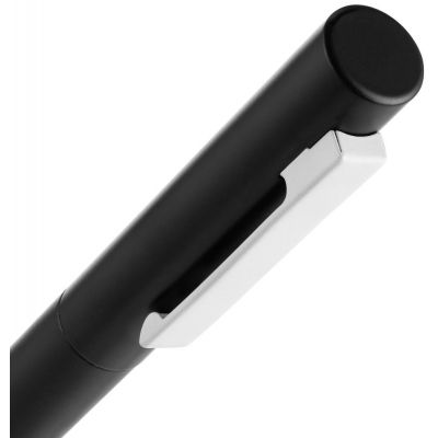 Ручка шариковая Inkolor, черная с белым-3