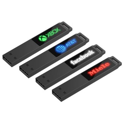 Флешка markBright Black с зеленой подсветкой, 32 Гб-4