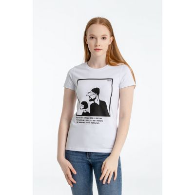 Футболка женская «Леон», белая, ver.2-0