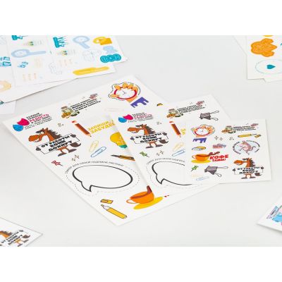 Наклейки бумажные Sticker Pack на заказ, M-2