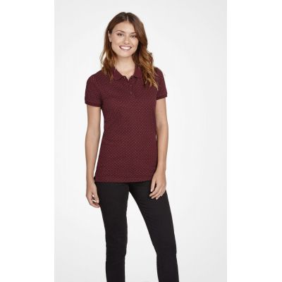 Рубашка поло женская Brandy Women, темно-серая с белым-4