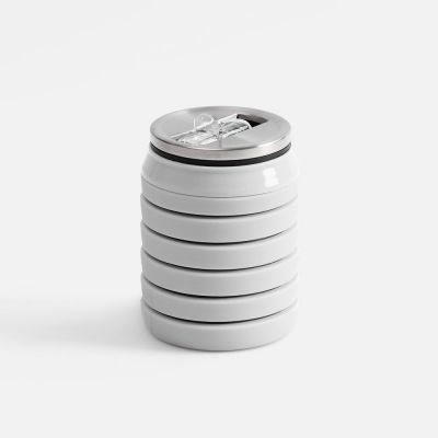 Складная бутылка для воды Folla, серая-1