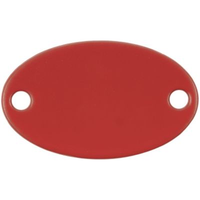 Шильдик металлический Alfa Oval, красный-0