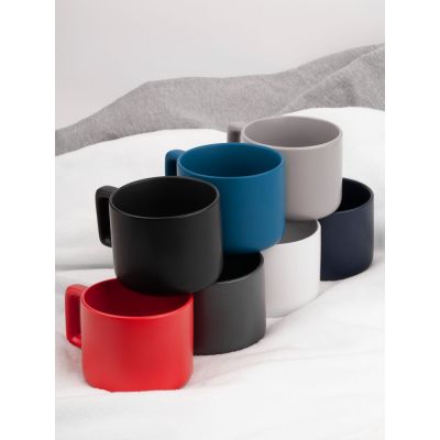 Чашка Jumbo в коробке матовая, черная-7