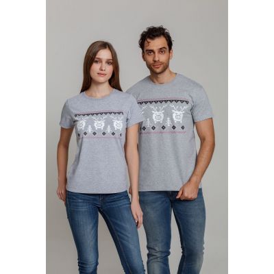 Футболка женская «Пигсель», серый меланж-3