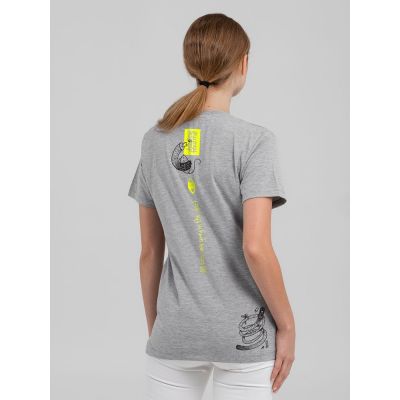 Футболка с термонаклейками Meow, серый меланж-8