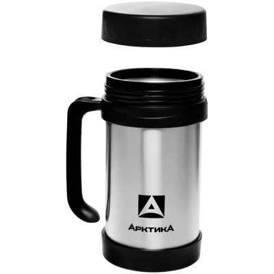 Термокружка с ручкой «Арктика 500», стальная-1