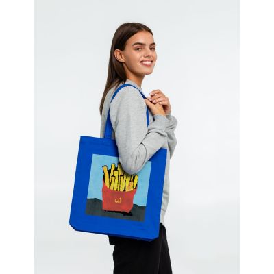 Холщовая сумка «Фри», ярко-синяя-2