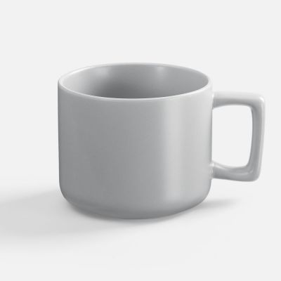 Чашка Jumbo в коробке матовая, светло-серая-1