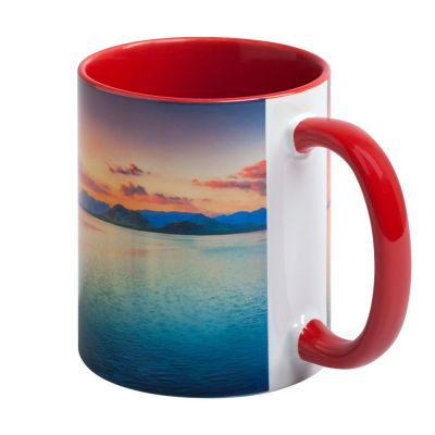 Кружка Promo Plus для сублимационной печати, красная-3