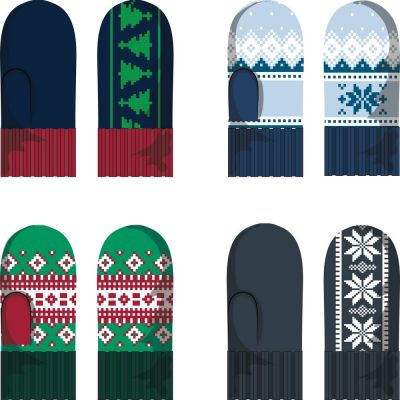 Варежки Joyful на заказ, акрил-0