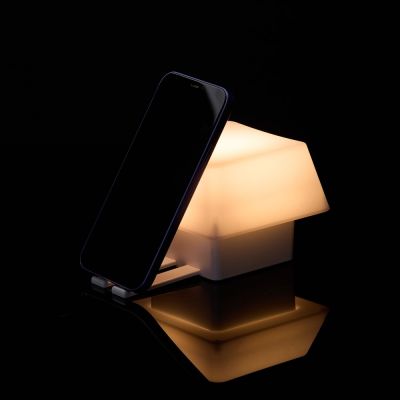 Светильник с подставкой для смартфона Knoppi, белый-5