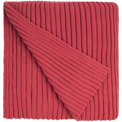 Плед Quill, красный (коралл)-1