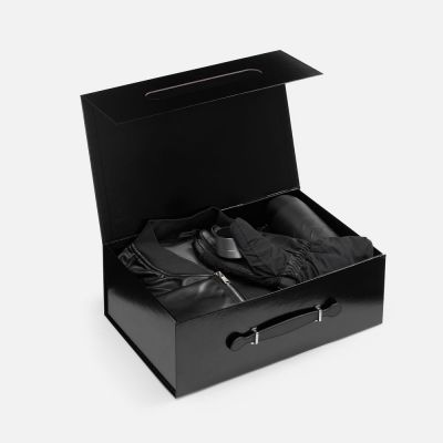 Коробка складная Holdfold, L, черная-1