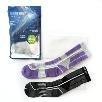 Набор из 2 пар мужских термоносков Monterno Sport, черный и фиолетовый-4