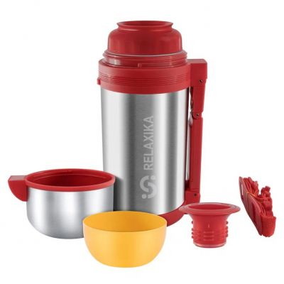 Термос для еды и напитков Relaxika 1200, стальной-3