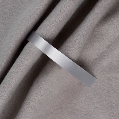Лента сатиновая Satin 10 S, серая, 20 см-0
