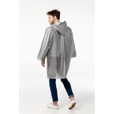 Дождевик-плащ CloudTime, серебристый-5