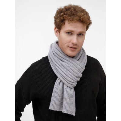 Шарф Bellish, светло-серый меланж-4