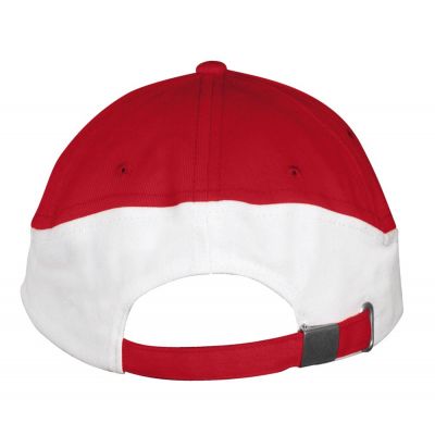 Бейсболка Booster, красная с белым-2