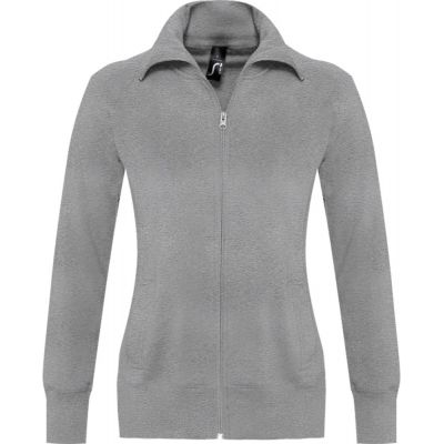 Толстовка женская на молнии Soda 280 серый меланж-0