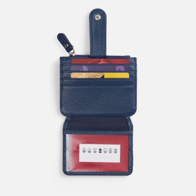 Картхолдер на молнии Unison, синий-4