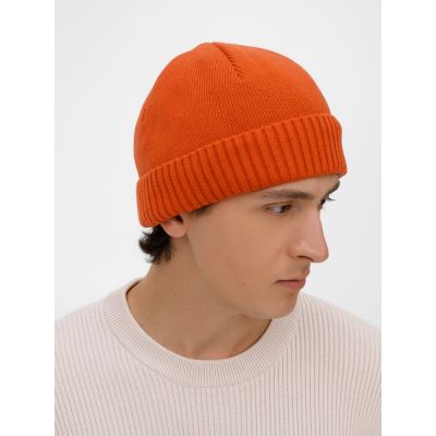 Шапка ComFleece, темно-оранжевая (кирпичная)-3