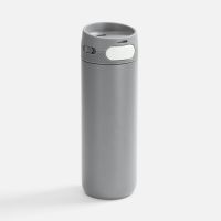 Термостакан X1 с цветной кнопкой, серый с белым