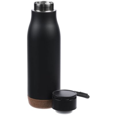 Термобутылка Steady, черная-0
