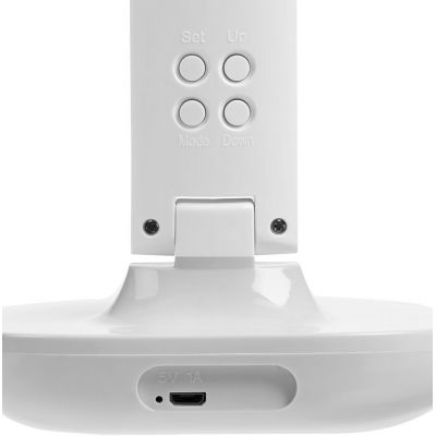 Настольная лампа с часами и календарем Office Torch, белая-7