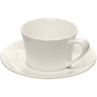 Чайная пара Diamante Bianco, белая-1