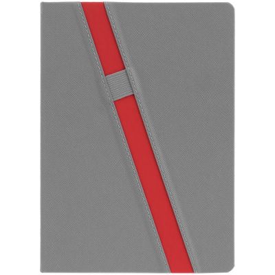 Ежедневник Rubikon на заказ, недатированный серо-красный-2