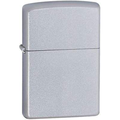 Зажигалка Zippo Classic Satin, серебристая-0