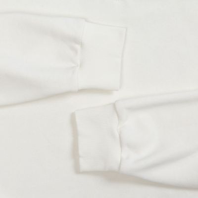 Толстовка унисекс оверсайз Ziplink Terry, молочно-белая-3