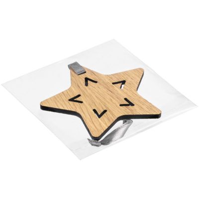 Деревянная подвеска Christmate, звезда-2