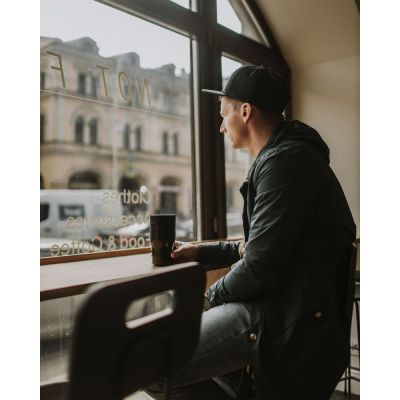 Термостакан Tumbler 350, вакуумный, черный-6