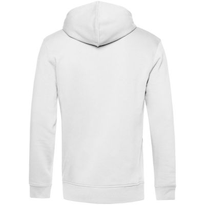 Толстовка на молнии с капюшоном унисекс BNC Inspire (Organic), белая-1