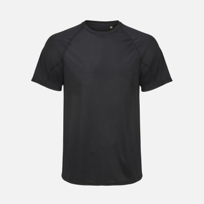 Футболка спортивная унисекс Vortex, черная-0