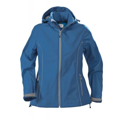 Куртка софтшелл женская Hang Gliding, синяя-0