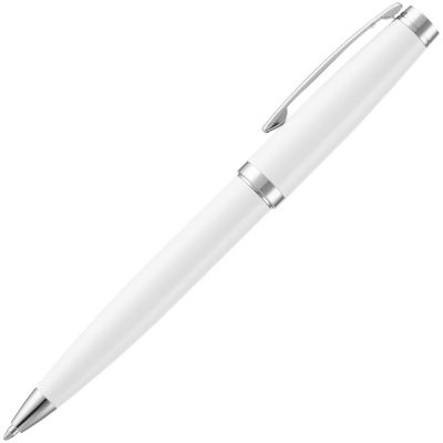 Ручка шариковая Letra Chrome, глянцевая, белая-2