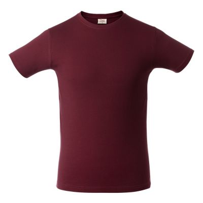 Футболка мужская Heavy, бордовая-0