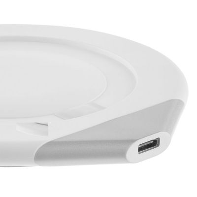 Кружка с подогревом и беспроводной зарядкой dualBase, белая-3