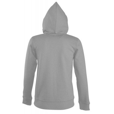 Толстовка женская на молнии с капюшоном Seven Women, серый меланж-2