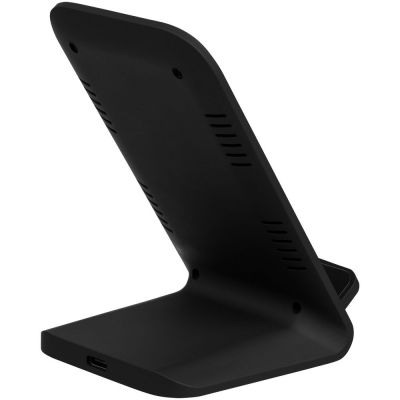 Беспроводное зарядное устройство с быстрой зарядкой Overtop, черное-5