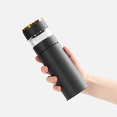 Смарт-бутылка с инфьюзером Thermory, черная-4