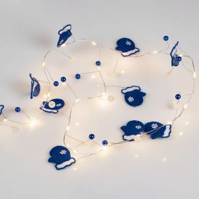 Гирлянда Merry Mittens, синяя-0
